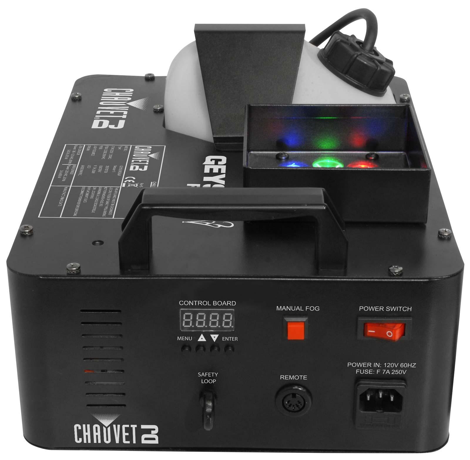 CHAUVET Geyser RGB Jr | Compact Glowing Column Fog Machine | agiprodj