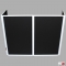 prox xf 4x3048w white frame black scrim booth