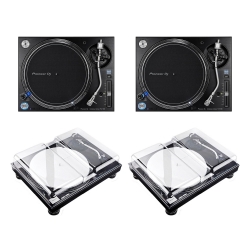 2 PIONEER DJ PLX-1000 Turntables + 2 FREE DECKSAVER Covers Bundle