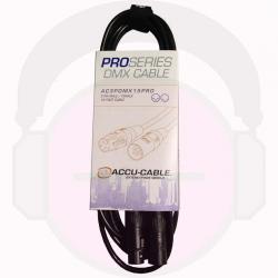 Accu-Cable AC3PDMX15PRO Male to Female DMX Lighting Cable 15'