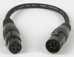 Accu-Cable AC5PM3PFM 5-Pin Male to 3-Pin Female DMX Adapter