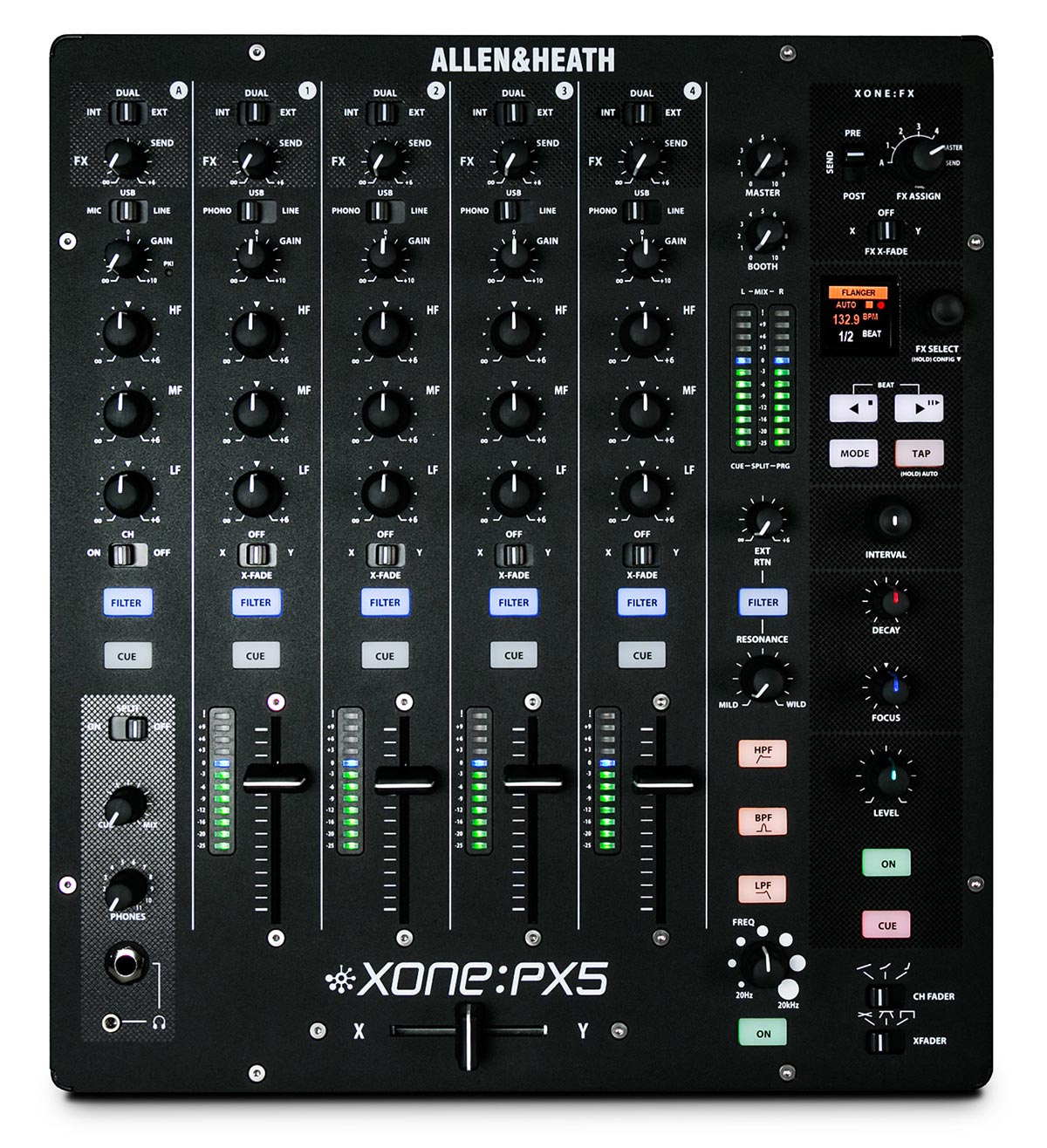 ALLEN & HEATH XONEPX5 4+1 Channel Analogue DJ Mixer with Effects agiprodj