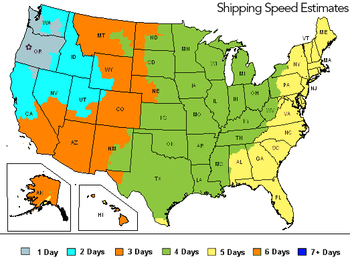 shipping speed estimates