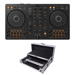 PIONEER DJ DDJ-FLX4 Controller with PROX X-DDJFLX4LT Road Case Bundle