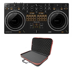 PIONEER DJ DDJ-REV1 DJ Controller with  PROX XB-DJCS Molded Hard-shell Case Bundle
