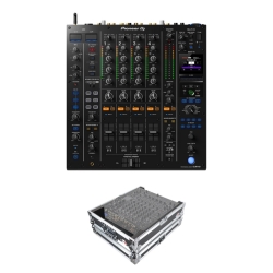 Pioneer DJ DJM-A9 Mixer with XS-DJMV10A9 Flight Case Bundle