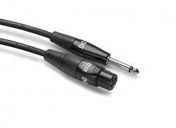 HOSA HMIC-005HZ Pro Microphone Cable REAN XLR3F to 1/4 inch TS 5Ft