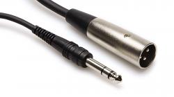 HOSA STX-102M XLR 3-Pin Male to 1/4 TRS Balanced Cable 2Ft