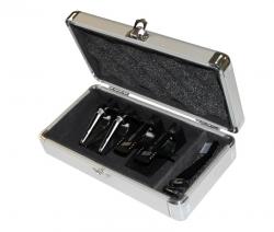 Odyssey KCC4PR2SL Silver Turntable Cartridge Case - Holds Four Cartridges