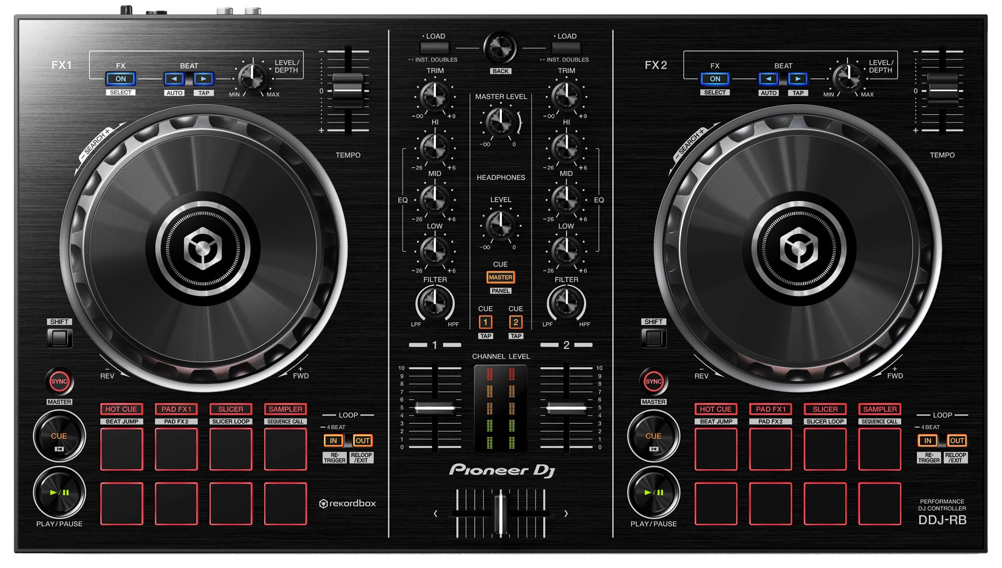 pioneer ddj-rb rekordbox dj controller