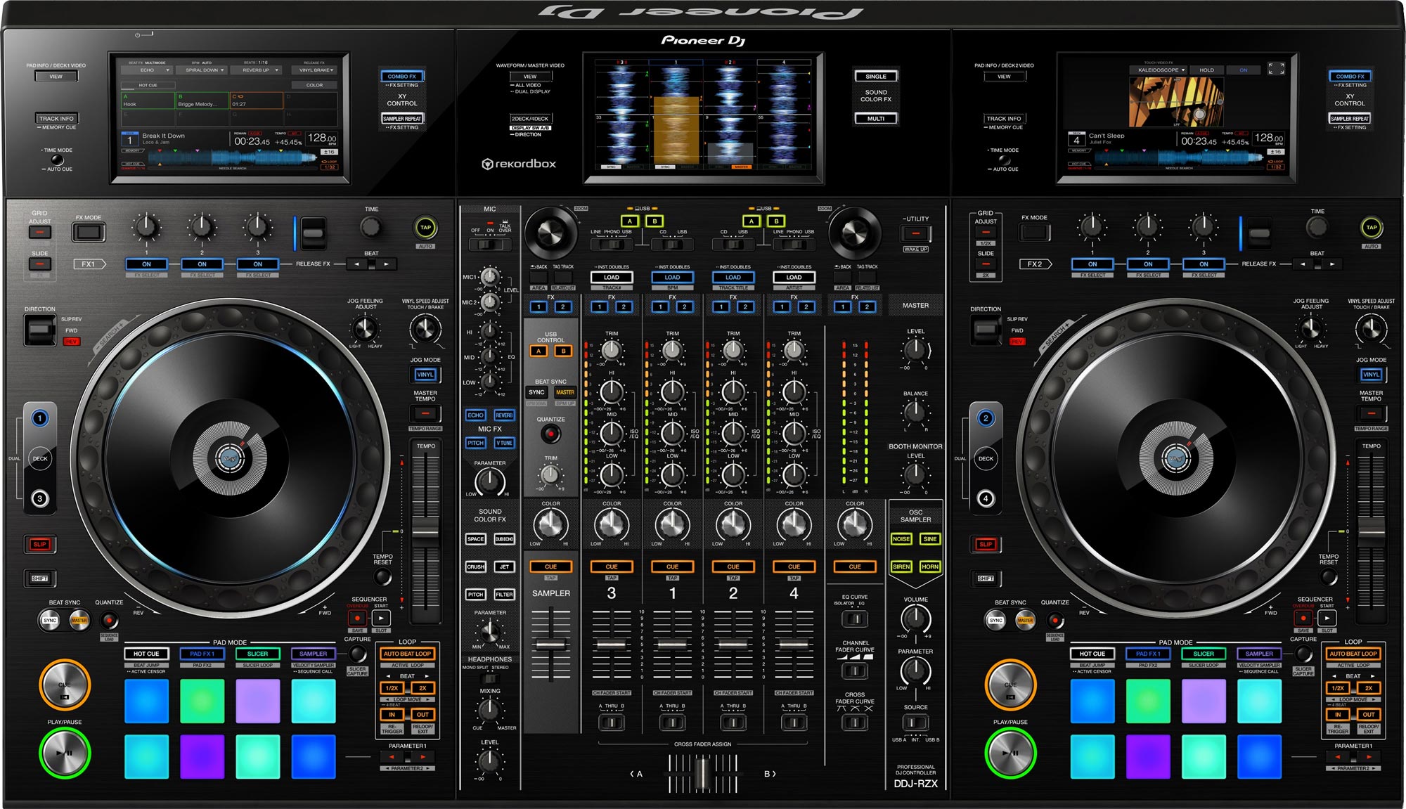 PIONEER DJ DDJ-RZX Audio and Video Performance Controller ...