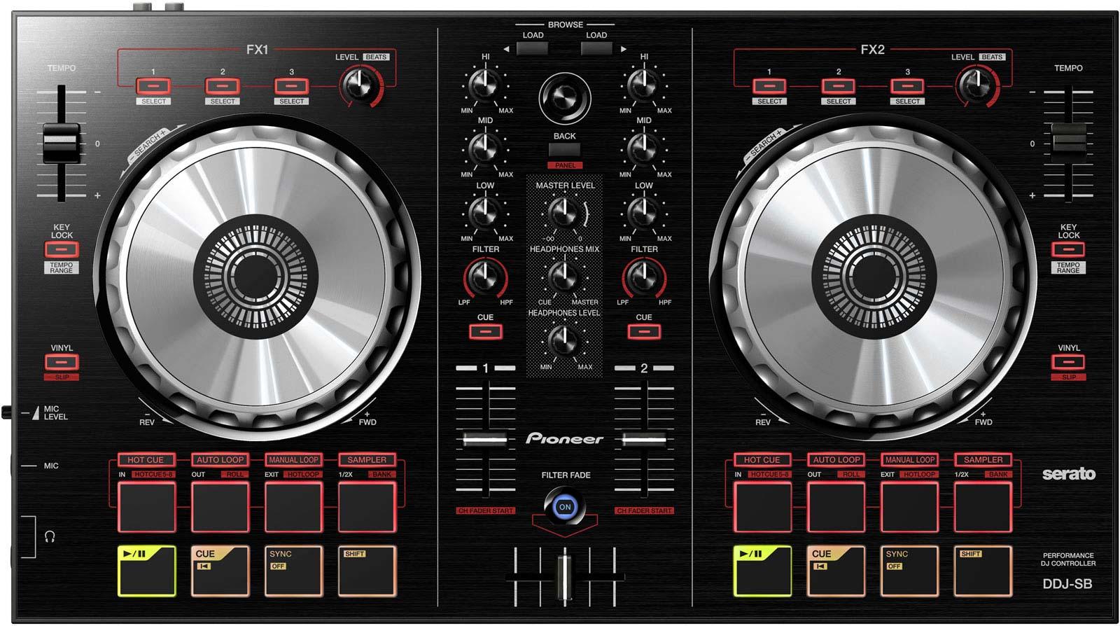 PIONEER DDJ-SB | 2-Channel Serato DJ Intro Controller | agiprodj