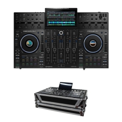 Drnon DJ Prime 4+ Controller and Mixer with XS-PRIME4W Case Bundle