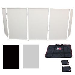 ProX DIRECT XF-5X3048W 5-Panel Pro DJ Facade with White Frame