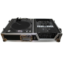ProX XS-TMC1012W Single Turntable and Mixer Case with Low Profile Wheels