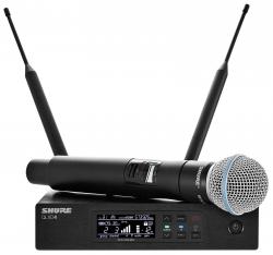 Shure QLXD24/B58-J50A Beta 58A Digital Handheld Wireless Vocal Microphone System 572-616 MHz