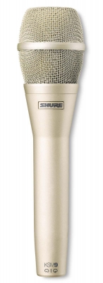SHURE KSM9 Dual-Pattern Cardioid/Supercardioid Condenser Handheld Vocal Microphone - Champagne