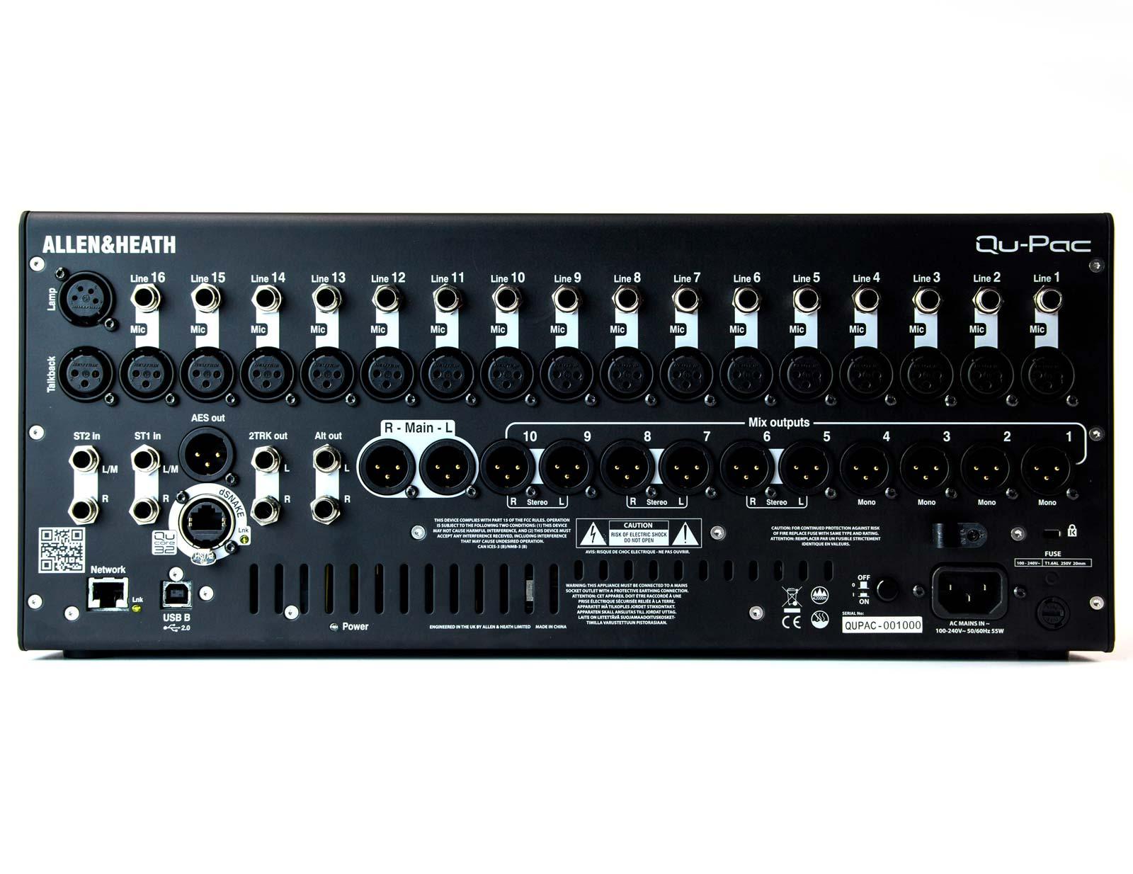 ALLEN & HEATH QuPac Mountable Digital Mixing System agiprodj