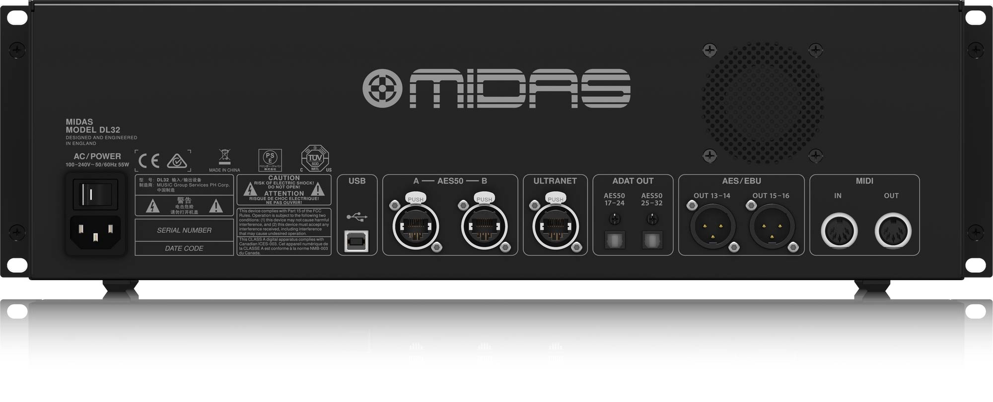 MIDAS DL32 32Input 16Output Digital Stage Box agiprodj