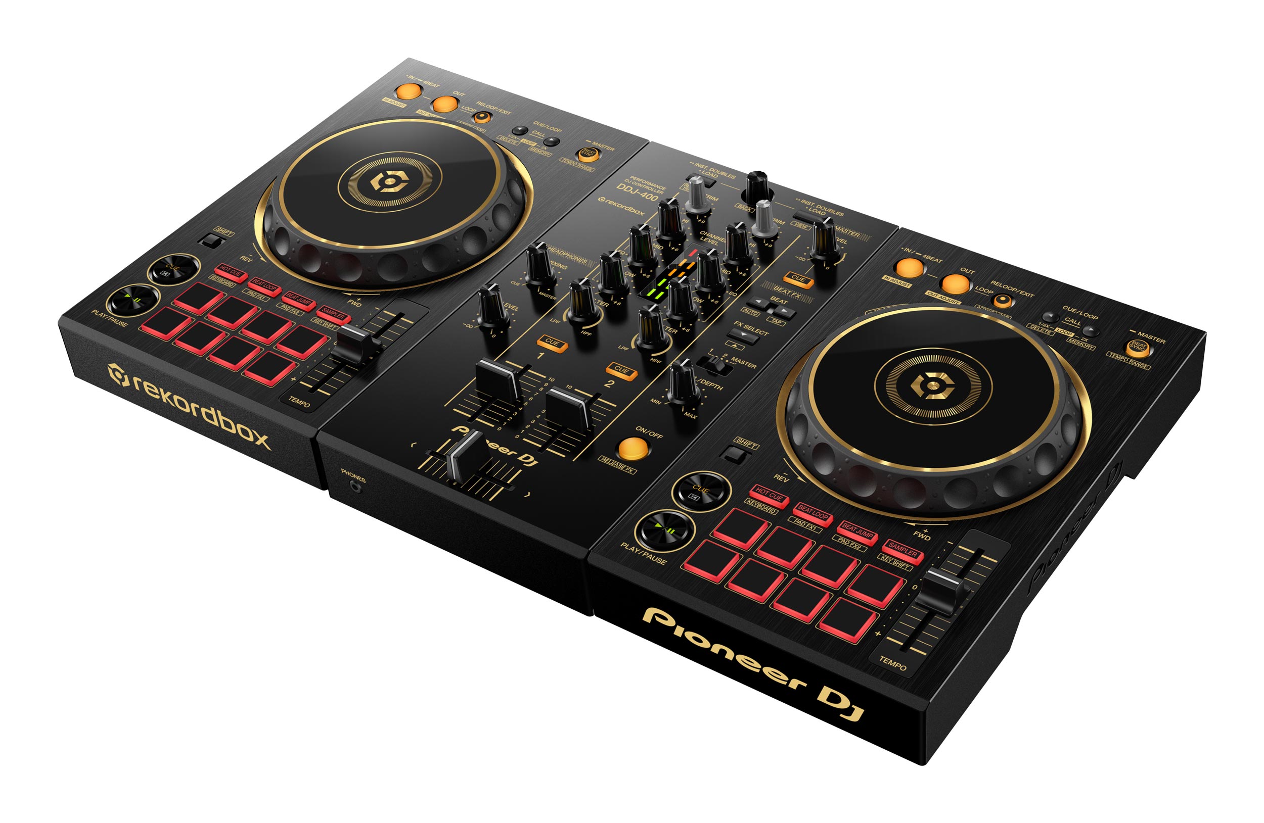 PIONEER DJ DDJ-400-N rekordbox DJ Controller Gold Colorway | agiprodj