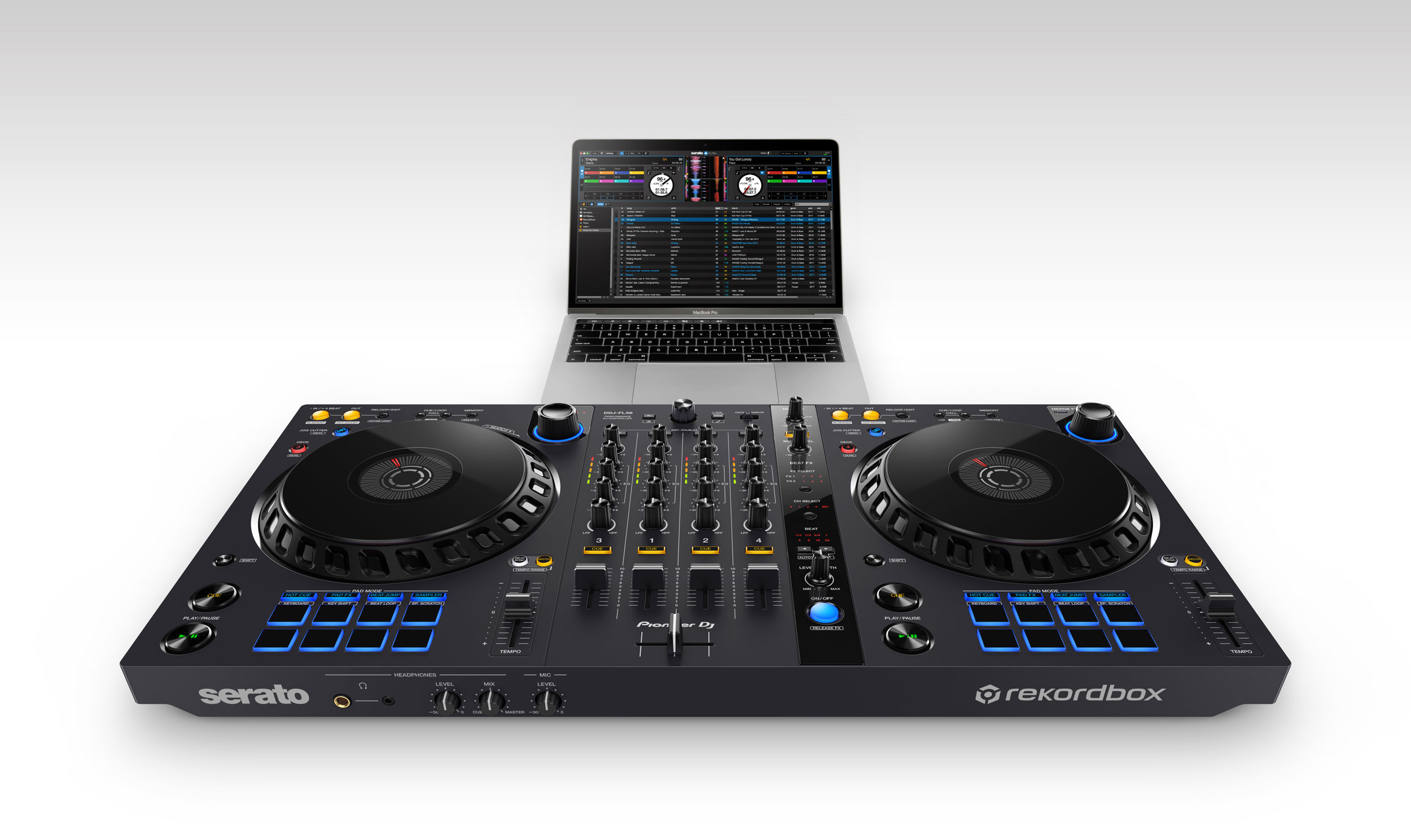 PIONEER DDJ-FLX6 4-channel DJ controller for rekordbox and Serato DJ