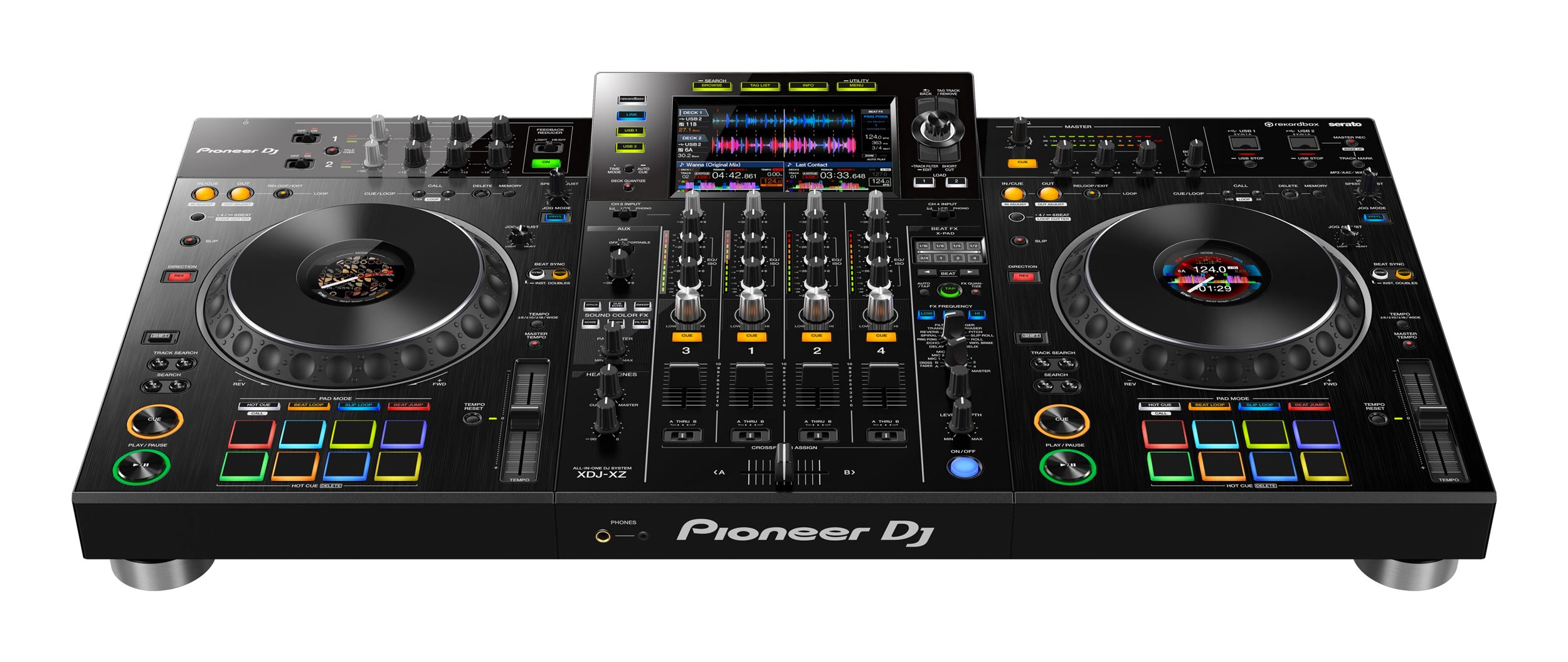 Pioneer DJ XDJ-XZ Professional All-In-One DJ System for Rekordbox and  Serato DJ Pro