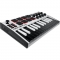 akai professional mpk mini mk3 white left side angled