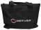 odyssey spatbl4blk 4 foot black dj table scrim storage bag