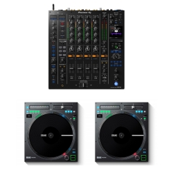 PIONEER DJ DJM-A9 Mixer with 2 Rane Twelve MK2 Turntable Controller Bundle