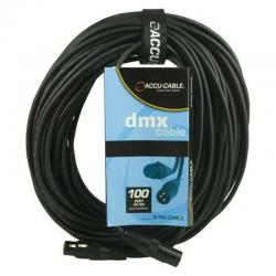 Accu-Cable AC3PDMX100 Male to Female DMX Lighting Cable 100'