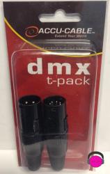 Accu-Cable DMX T-PACK with 3-Pin and 5-Pin DMX Terminators