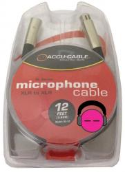 Accu-Cable XL-12 XLR Microphone Cable 12Ft