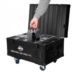 ADJ MIRAGE Q6 PAK - 6 IP65 Rated Event Up-Lighting System in Charging Flight Case