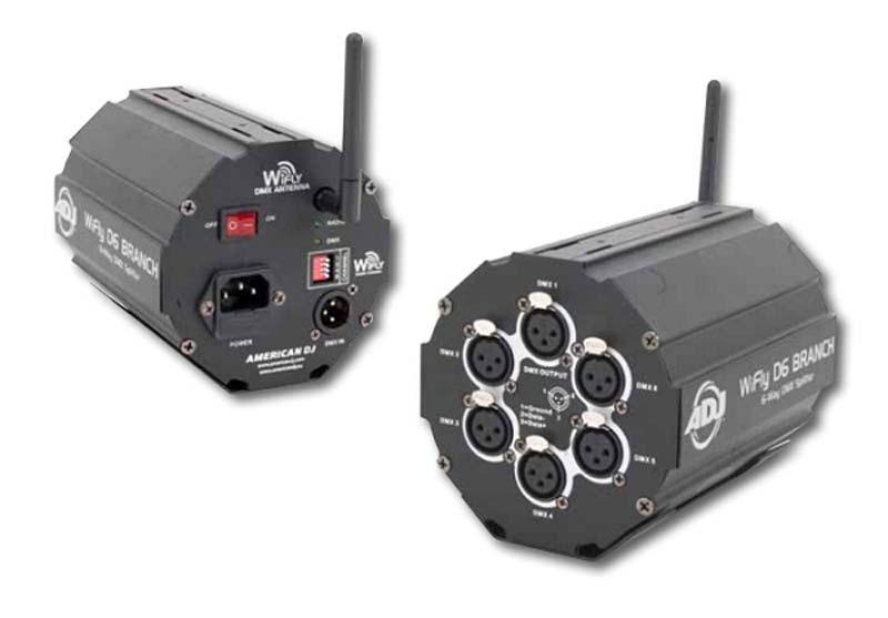 ADJ AMERICAN DJ WIFLY D6 BRANCH Six Way Wireless DMX Splitter