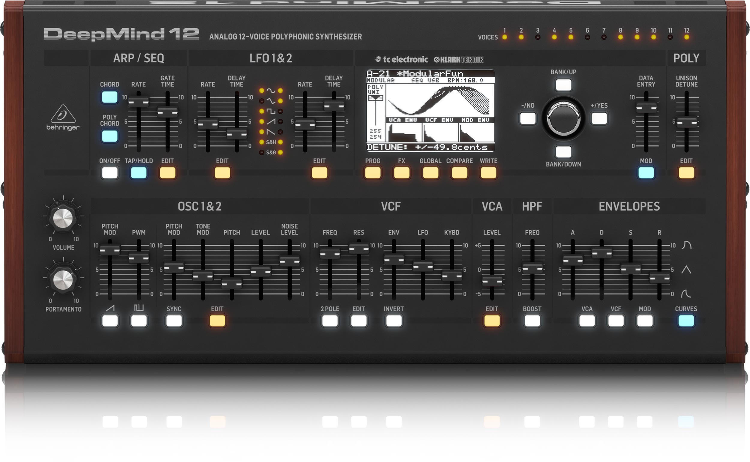 BEHRINGER DEEPMIND 12D True Analog 12Voice Polyphonic Desktop