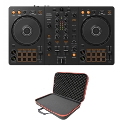 PIONEER DJ DDJ-FLX4 Controller with PROX XB-DJCS Molded Hard-shell Case Bundle