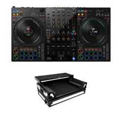 Pioneer DDJFLX10 DJ Controller + ProX XS-DDJFLX10 WLTWH Case Bundle