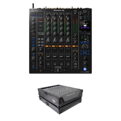 Pioneer DJ DJM-A9 Mixer with XS-DJMV10A9BL Black Flight Case Bundle
