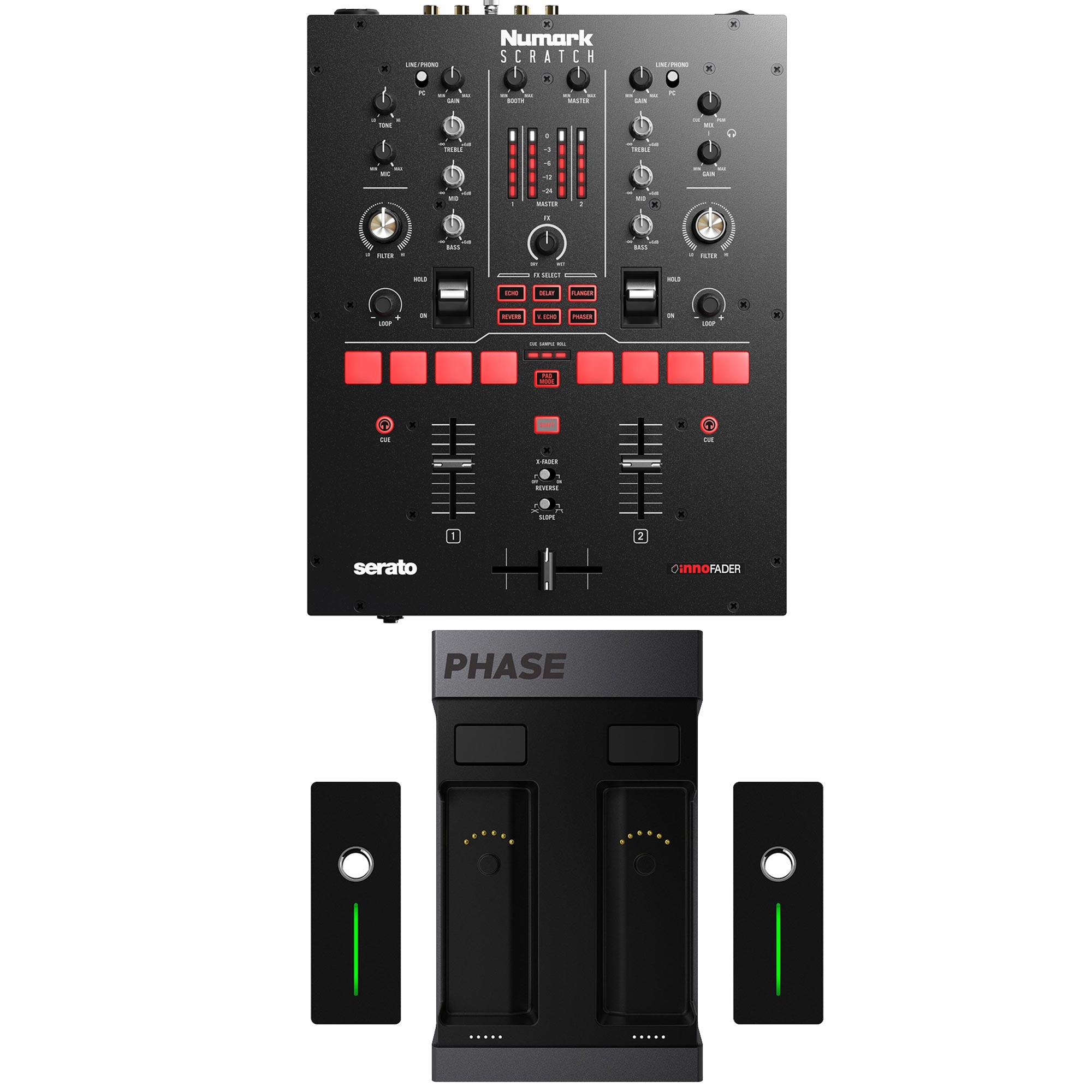 NUMARK SCRATCH MWM PHASE ESSENTIAL Bundle Mixer and DVS System |