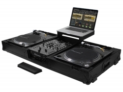 Odyssey FZGSLBM10WRBL Black Label DJ Coffin 10" Mixer Battle Mode Turntables