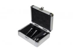 Odyssey KCC2PR2SL Silver Turntable Cartridge Case - Holds Two Cartridges