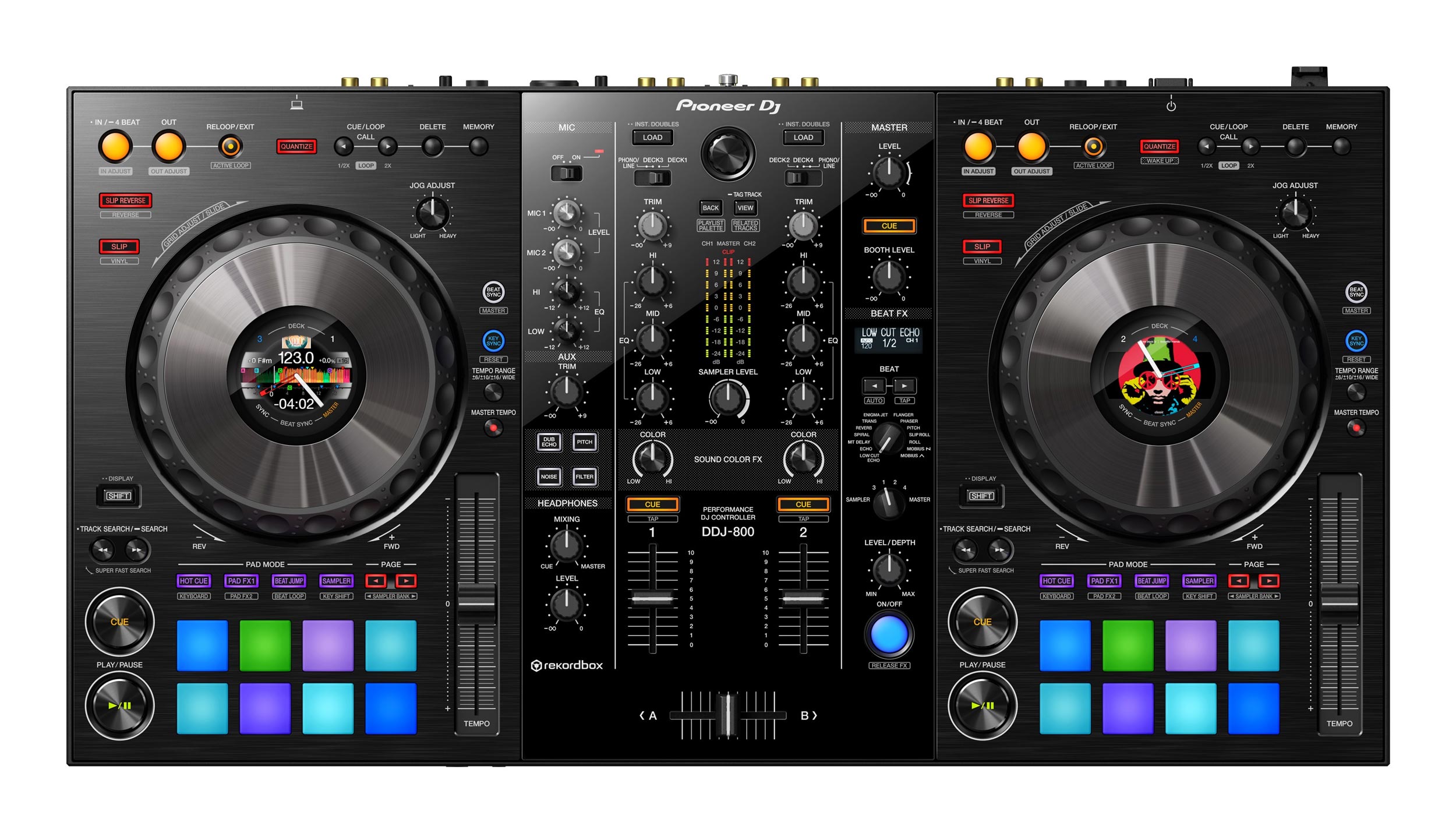 PIONEER DJ DDJ-800 Two-Channel Portable DJ Controller for ...