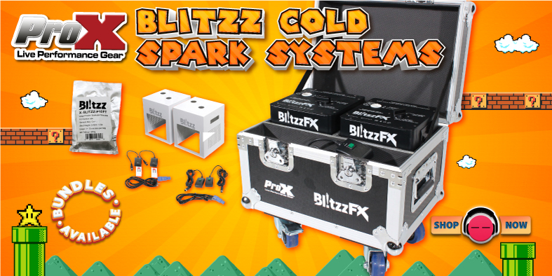 ProX Blitzz Cold Spark System - Live Performance DJ & Stage Gear