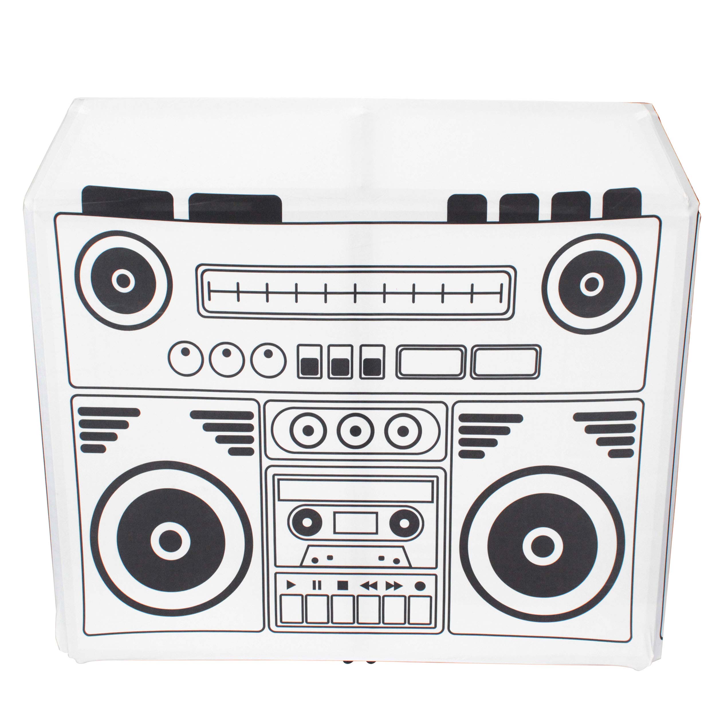 ProX XF-MESA MK2 DJ Booth with Black /& White Scrims