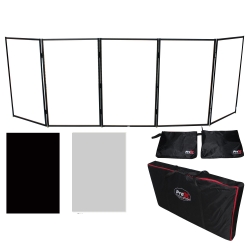 ProX DIRECT XF-5X3048B 5-Panel Pro DJ Facade with Black Frame