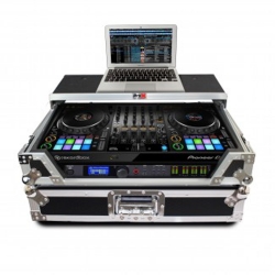 ProX XS-DDJ1000WLT LED Controller Flight Case with Laptop Shelf and Wheels for Pioneer DDJ-1000SRT