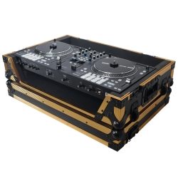 ProX XS-RANEONE W FGLD Flight Case For RANE ONE Dj Controller with Wheels Gold on Black