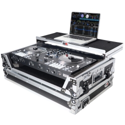 ProX XS-RANEONE WLT Flight Case for RANE ONE DJ Controller with Sliding Laptop Shelf 1U Rack and Wheels