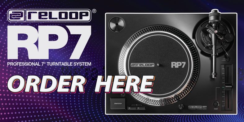 New Reloop RP-7 In Stock Soon - Professional 7-Inch DJ turntable for true vinyl records. Pre-Order Today!