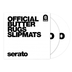 SERATO OSA-SM-WHT-BR 12" White Butter Rug Slipmats - PAIR